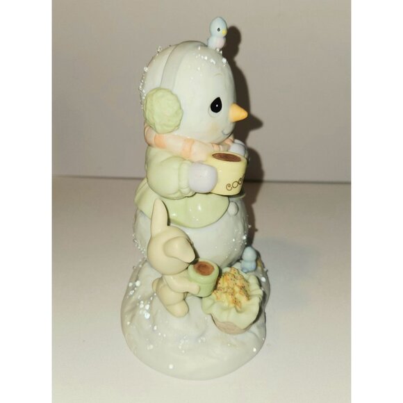 Precious Moments Warmest Wishes Snowman Holiday Collectible porcelain Figurine 2 - Picture 3 of 8